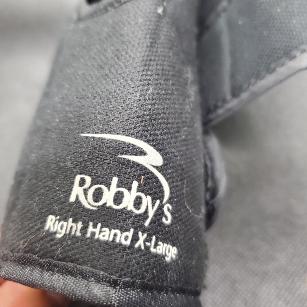 Robby’s Cool Max Bowling Wrist Support Brace Guard Glove Right Hand RH Black XL